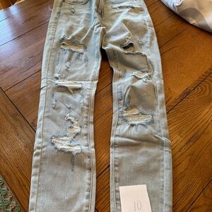 Judy Blue Light Blue Distressed Jeans